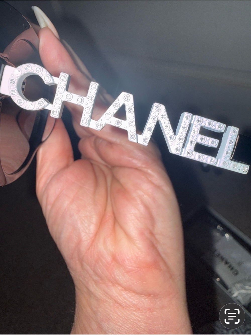 CC Sunglasses with Rhinestone Accents - Picture 3 of 9